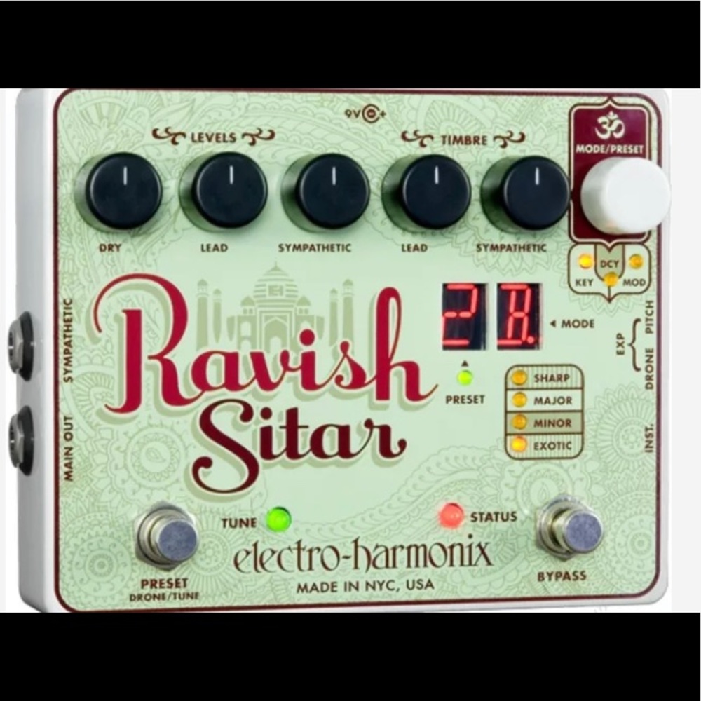 Electro Harmonix Ravish Sitar Emulator Pedal
